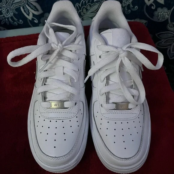 Nike | Shoes | Good Condition Clean White Nike Air Focrces  Nike White Sneakers worn once (in new condition) main image 0